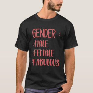 Camiseta Revelação de gênero anúncio fabuloso chá de bebê