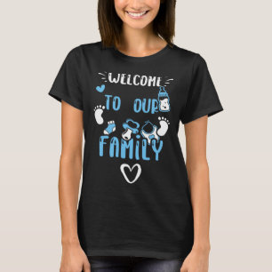 Camiseta Revelação de Gênero Bem-vindo à Nossa Família Men