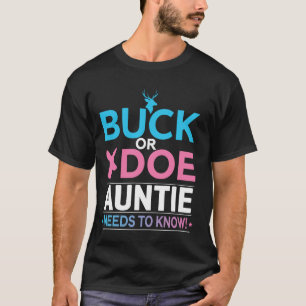 Camiseta Revelação de Gênero Buck ou Doe Tia-avó Correspond