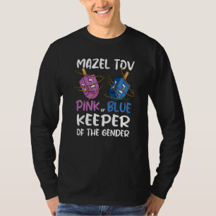 Camiseta Revelação de Gênero Mazel Tov Dreidel Judaico Guar