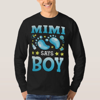Camiseta Revelação de Gênero Mimi Diz Bebê Menino Família C