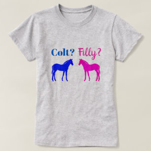 Camiseta Revelação de Sexo de Potro ao Estilo Western