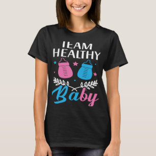 Camiseta Revelação do Gênero do Anúncio do Bebê Saudável da