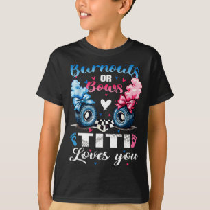 Camiseta Revelação do sexo Burnouts ou arcos titi te ama pa