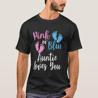 Camiseta Revelação do Sexo da Tia K ou Azul Ama Você