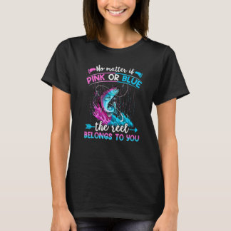 Camiseta Revelação do Sexo Rosa ou Azul para Pais Pescadore