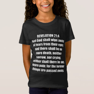 Camiseta Revelação Versa da Bíblia 21:4 KJV