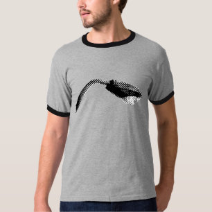 Camiseta revérbero preto