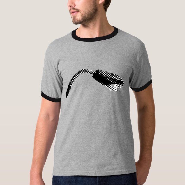 Camiseta revérbero preto (Frente)