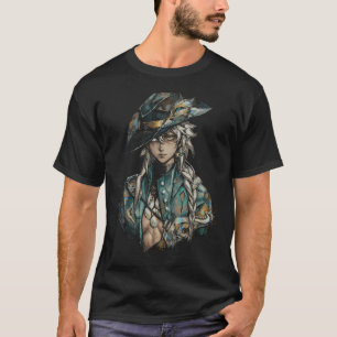 Camiseta Reverse 1999 Argus Chapéu de Cowboy Cinto de Arma