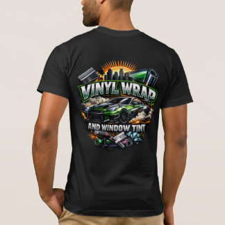 Camiseta Revestimento de Vinil e Grafismo Personalizado de 