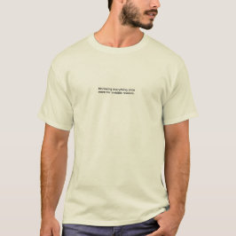 Camiseta Reviewing everything once