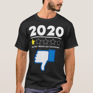 Camiseta Revisão 2020 Muito Ruim Não Recomendaria 1 Estrela