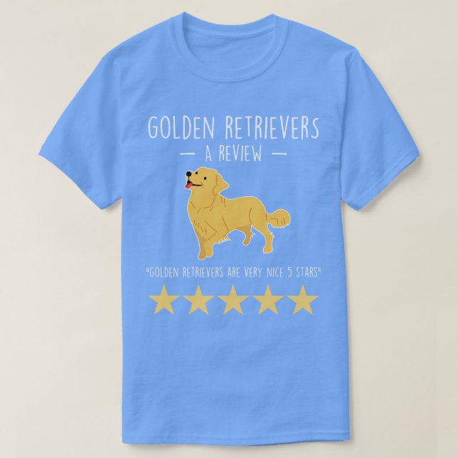 Camiseta Revisão do ouro Retriever (Frente do Design)