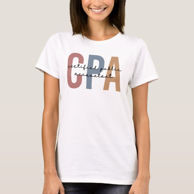 Camiseta Revisor de Contas Públicas Certificado da CPA (Frente)
