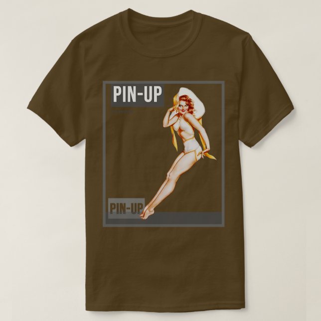Camiseta Revista Pinup Girl Vintage Pinup (Frente do Design)