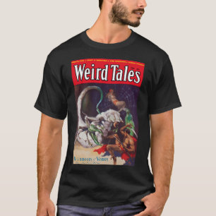 Camiseta Revista Vintage Weird Tales Black Colossus