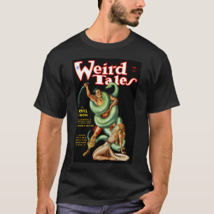 Camiseta Revista Vintage Weird Tales Rainha dos Lilin