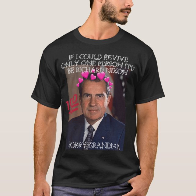 Camiseta Reviva Richard Nixon o mais rápido possível (Frente)