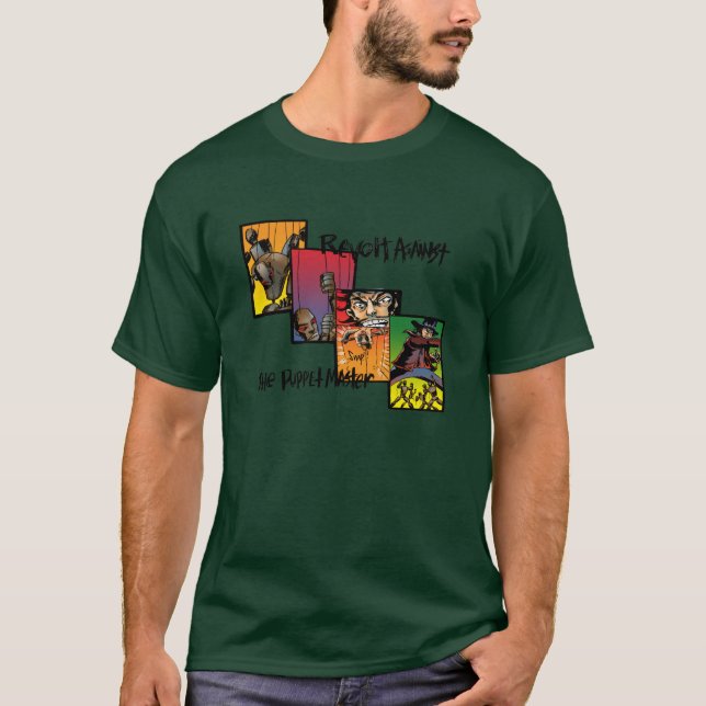 Camiseta Revolta contra o mestre do fantoche (Frente)