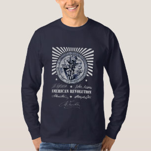 Camiseta Revolução Americana Alexander Hamilton Washingto