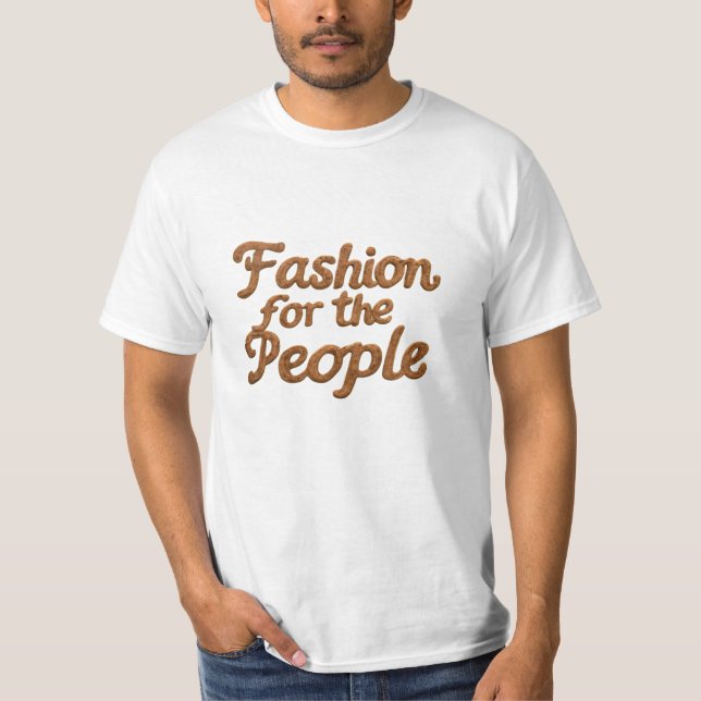 Camiseta Revolução da Moda: Para a Design Pessoas (Frente)