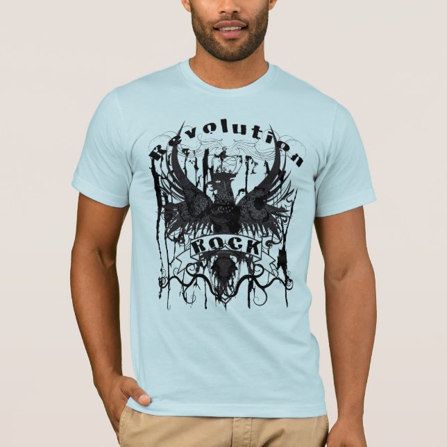 Camiseta Revolução da rocha (Frente)