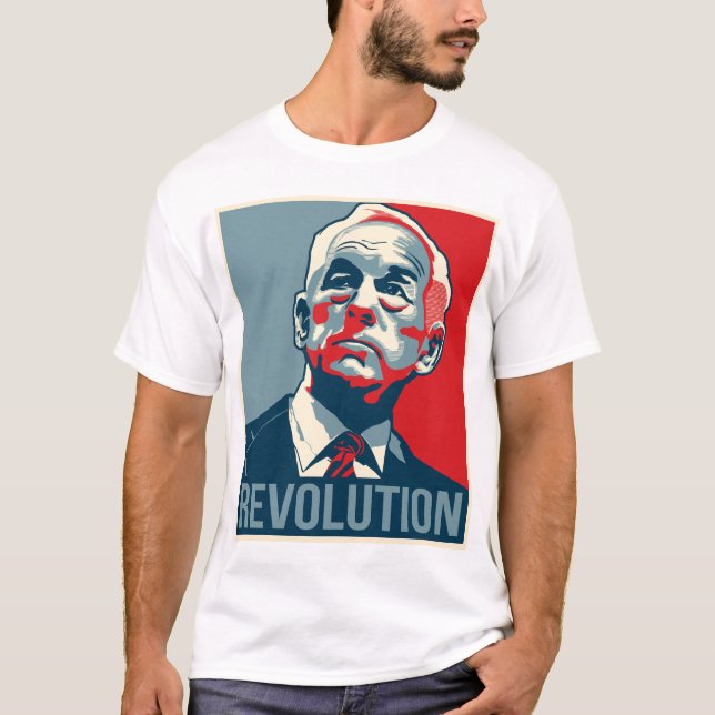 Camiseta Revolução de Ron Paul (Frente)