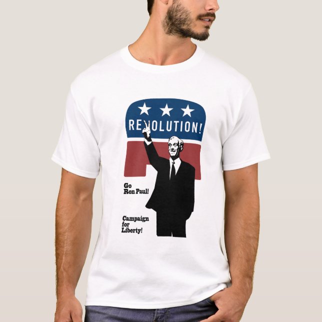 Camiseta Revolução de Ron Paul! (Frente)