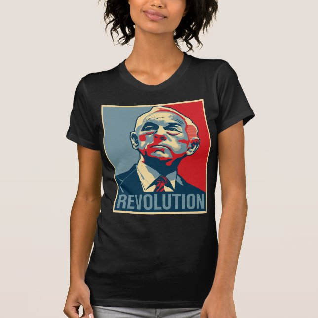 Camiseta Revolução de Ron Paul (Frente)