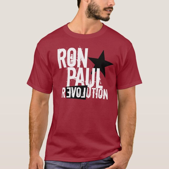 Camiseta Revolução de Ron Paul (Frente)