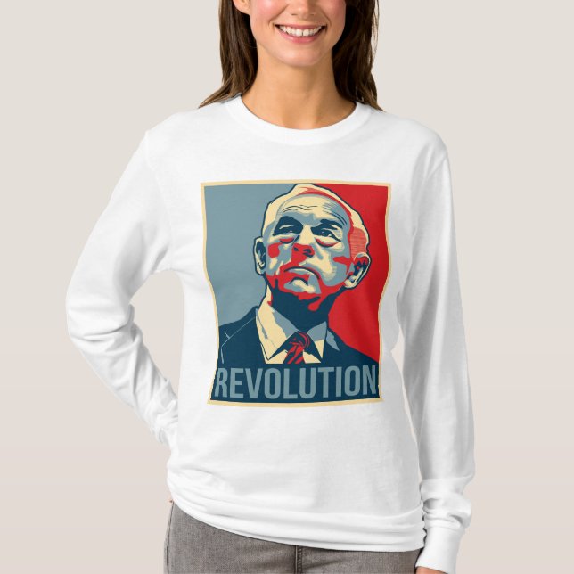 Camiseta Revolução de Ron Paul (Frente)
