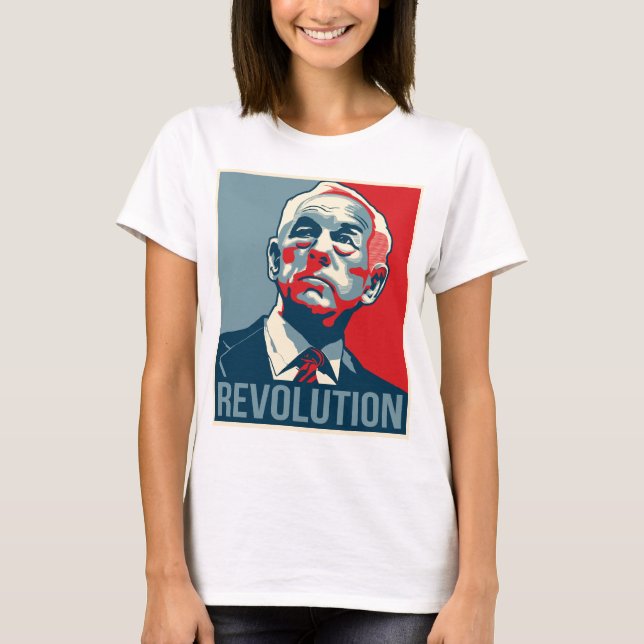Camiseta Revolução de Ron Paul (Frente)