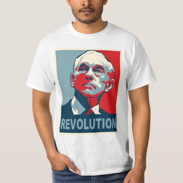 Camiseta Revolução de Ron Paul (Frente)