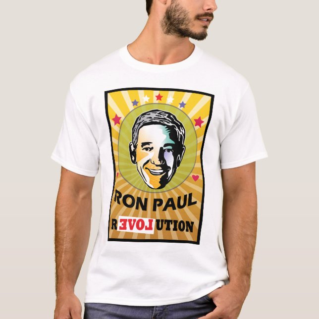 Camiseta Revolução de Ron Paul (Frente)