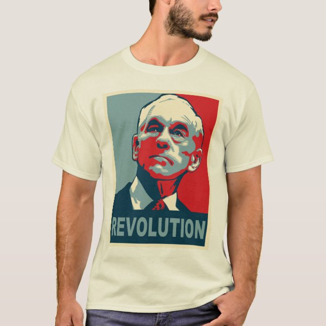 Camiseta Revolução de Ron Paul (Frente)