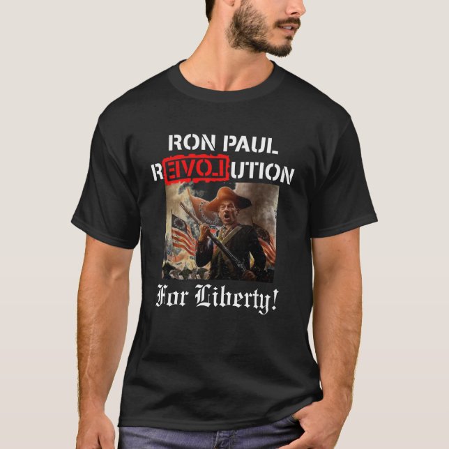 Camiseta Revolução de Ron Paul para a liberdade! (Frente)