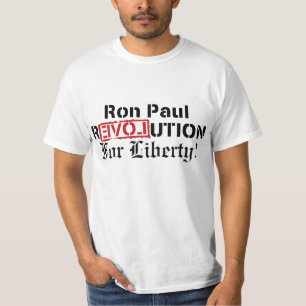 Camiseta Revolução de Ron Paul para a liberdade!
