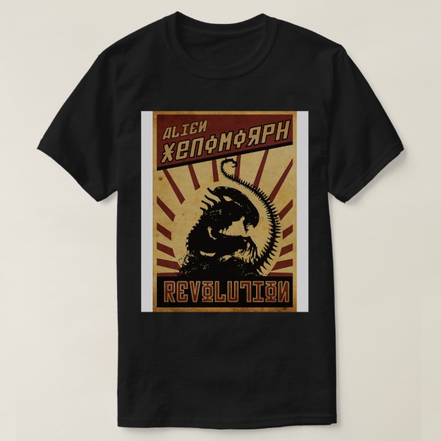 Camiseta Revolução de Xenomorph (Frente do Design)