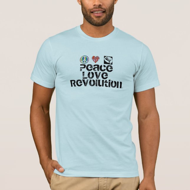 Camiseta Revolução do amor da paz (Frente)