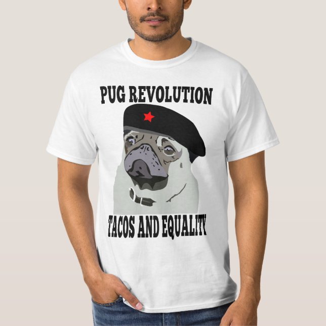 Camiseta Revolução do Pug (Frente)