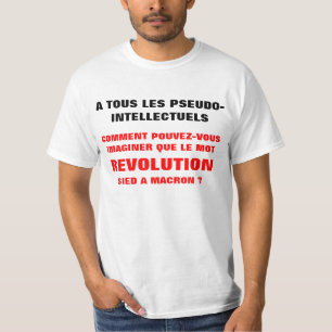 Camiseta REVOLUÇÃO e MACRON?? t-shirt