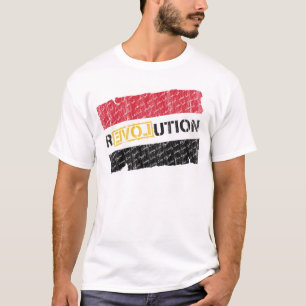 Camiseta Revolução egípcia (a listra se desvanece)