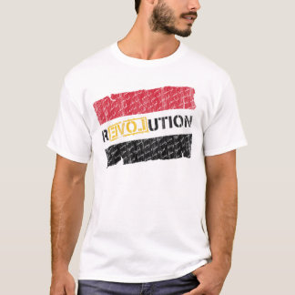 Camiseta Revolução egípcia (a listra se desvanece)