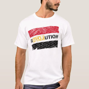 Camiseta Revolução egípcia (o Grunge se desvanece)