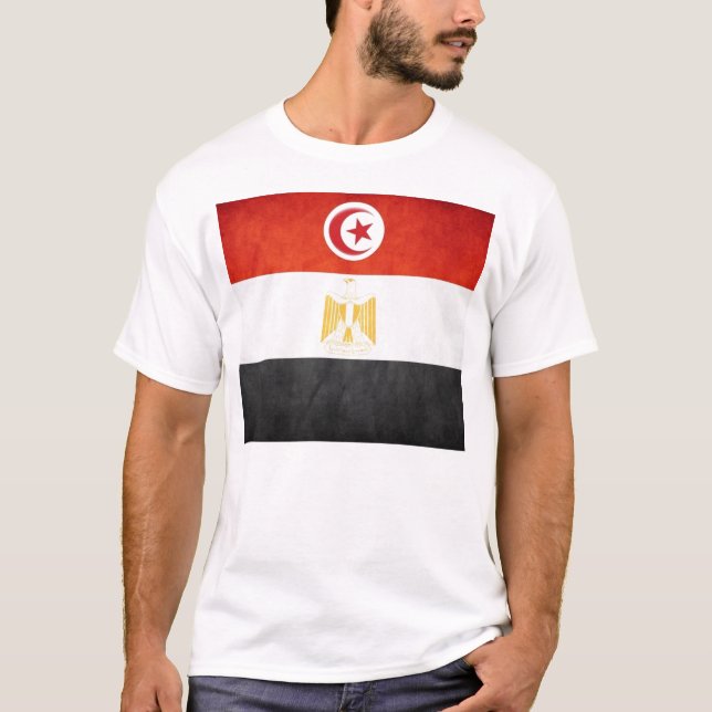 Camiseta Revolução em Egipto & em Tunísia (Frente)