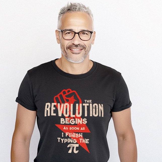 Camiseta Revolução Pi Número Sarcástico Geek Matemático (Revolution Pi Number Sarcastic Math Geek T-Shirt)