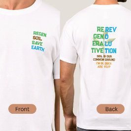 Camiseta Revolução Regenerativa Agricultura Estou Em Planta