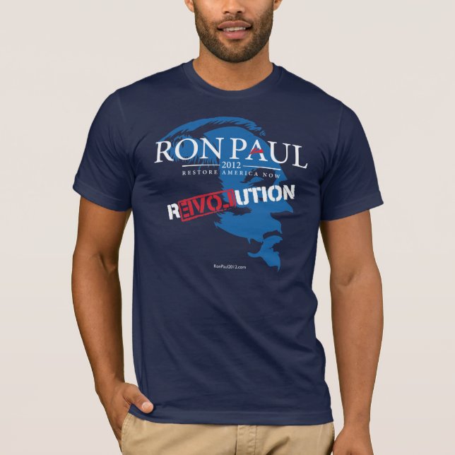 Camiseta Revolução Ron Paul 2012 (Frente)