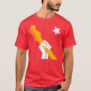 Camiseta Revolução T vermelho #0003 da teoria da guitarra